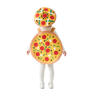 Disfraz de chaleco y sombrero de Pizza para niños, disfraz para fiesta de Halloween, actuación en escenario, tamaño C816 - Product Image 3