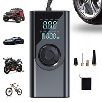 Compresseur d'air pour voiture à double écran numérique, 150 PSI, 100 W, 25 L/min, en ABS, gonfleur de pneus sans fil pour véhicules électriques