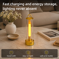 Lanterne LED sans fil rechargeable à commande tactile, lumière d'ambiance avec mode respiration pour chambre, patio, camping