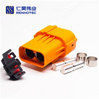 Prise et prise haute tension IP67 2 broches 200A pour câble domestique Ess 8mm connecteur circulaire en métal 350A