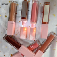 Tubes de gloss à lèvres lumineux avec miroir, imperméables, véganes, maquillage pour les lèvres longue tenue, gloss à lèvres en marque privée