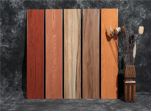 Acabado mate de porcelana de chapa de madera marroquí azulejos - Product Image 6