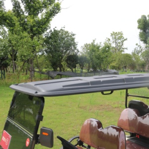 Carros de golf personalizados Batería 48V 3.8kw 6 asientos Carrito de golf Clásico eléctrico con cubierta de lluvia - Product Image 3