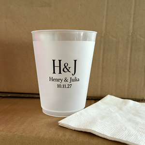Vasos de Champán de Plástico Reciclable de 350 ml y 400 ml con Logotipo Personalizado, Borde Dorado, Transparentes, para Vino Tinto, para Bodas y Fiestas - Product Image 1
