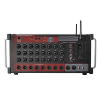 Mezclador Digital Profesional AFS24 de 24 Canales para Montaje en Rack, Caja de Audio Blanca con Control Remoto Inalámbrico Wi-Fi y BT, Control por Tablet