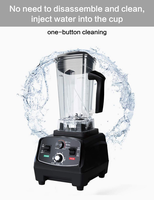 Blender multifonction électrique 3000W, mixeur, centrifugeuse, récipient sans BPA de 2L, contrôle de vitesse variable à 9 vitesses, acier inoxydable, usage domestique