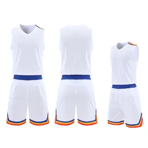 100% Polyester Custom Sublimation Reversible Men Sport Breathable Basketball Clothes Wear Uniform Design Color Blue Boys For Me