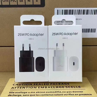 Cargador Rápido Tipo C de 25W al por Mayor, Adaptador de Corriente EP-TA800 con Enchufe EU, UK, US, Adaptador USB-C para Samsung S26+ S25 S24 A53