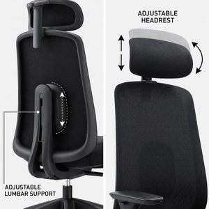 Silla de Oficina Ergonómica Ejecutiva Moderna con Respaldo de Malla y Reposacabezas - Product Image 6