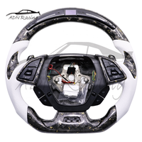 Volant de voiture en fibre de carbone noir brillant avec voyant de changement de vitesse LED pour Chevrolet CAMARO 2016-2024
