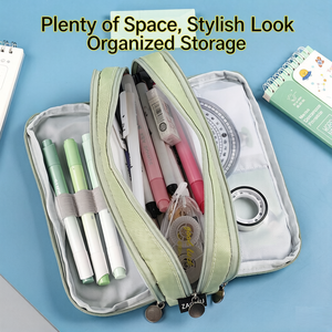 <span class=keywords><strong>Astuccio</strong></span> Multistrato di Grande Capacità con Cerniera, Borsa Personalizzata per Cancelleria Studentesca in Tessuto Oxford - Product Image 3