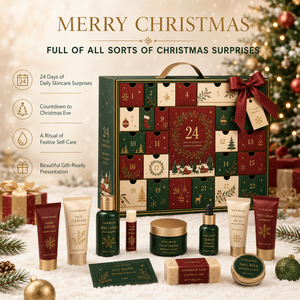 Set de Regalo Premium para la Cuenta Regresiva de Navidad 2026, Colección de Cuidado de la Piel Personalizada ODM, Calendario de Adviento de Belleza con 24 Días de Productos para el Cuidado de la Piel, Regalo de Navidad - Product Image 3