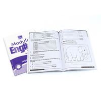 Cahier de cours d'anglais primaire couverture souple personnalisé cahier d'exercices livre de poche couverture souple impression reliure parfaite papier offset