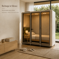 Cabine insonorisée pour dormir, cabine acoustique pour la maison, le bureau, l'aéroport, l'hôtel, réduction du bruit de 30 dB, cabine d'intimité