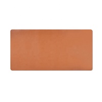 Tapis de bureau en cuir artificiel en PVC Chamois, imperméable, en cuir, tapis de souris de jeu unilatéral, support ergonomique pour l'écriture au bureau et à la maison