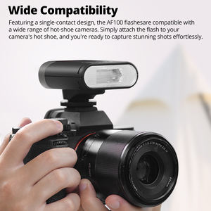 Ambitful AF100 Mini Flash GN12 5600k Speedlite Standard Hot Shoe Mount pour Sony Canon Nikon Pocket Camera Speedlite - Product Image 2