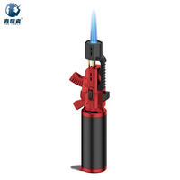Briquet torche au butane GF-917, haute température, coupe-vent, flamme bleue, logo imprimé, en forme de pistolet, type Glock