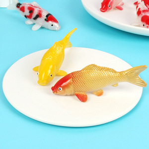 Modelos de peces ornamentales simulados (koi y peces dorados), decoraciones para acuarios, decoraciones para fuentes de agua, material didáctico escolar. - Product Image 4