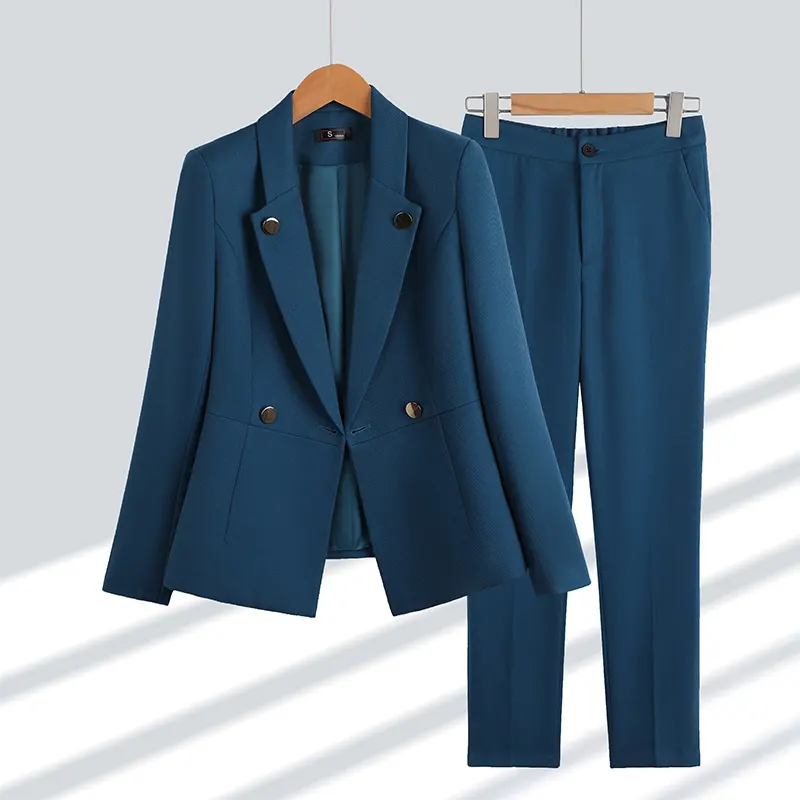 High Quality OL Match Set Woman Career Women Professional Suits Office Formal Blazers And Pants Two Piece Set