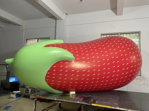 Grand ballon gonflable extérieur de modèle d'aubergine pour annoncer les légumes géants annonçant le ballon gonflable d'aubergine - Product Image 3