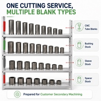 Service de découpe de tuyaux sans soudure en acier au carbone sur mesure Dinto – Découpes de tubes de longueurs multiples, débavurage disponible, usinage CNC