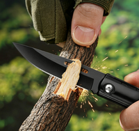 Couteau pliant portable en acier inoxydable 3CR13, couteau de poche multifonctionnel pour le camping en plein air, style créatif, mini couteau porte-clés