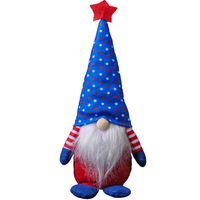 Figurine de Noël américaine en peluche, Père Noël sans visage, lutin assis, en polyester, 31 cm, vente en gros d'usine
