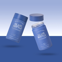 Emballage de flacon de pilules en verre pharmaceutique de 150 ml avec logo personnalisé de luxe pour les pharmacies