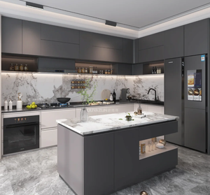 Meubles d'armoires de cuisine modernes, designs gratuits, ensemble complet de meubles de cuisine modernes - Product Image 3