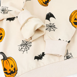 2025 automne <span class=keywords><strong>Halloween</strong></span> enfants <span class=keywords><strong>sweat</strong></span> pour tout-petits garçons décontracté col rond haut avec dessin animé imprimé sweats - Product Image 5