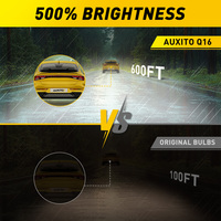 Ampoules de phare LED AUXITO D4S, lumière blanche 6500K, remplacement direct des ampoules HID, double 1:1, ampoules de phare HID