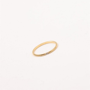 Anillos de Dedo de Zirconia Chapados en Oro, Joyería para Mujer, Anillos con Dijes, Joyería que No se Deslustra - Product Image 3