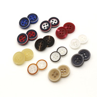 Boutons de chemise en résine 4 trous boutons vêtements costume Cardigan col boutons vêtements vente en gros