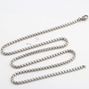 Stainless Steel Snake Chain 3mm 50cm 55cm 60cm Necklace Pendant <b>Matching</b> Chain Daily Wear Gift Jewelry - Product Image 2