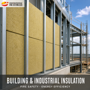 Panneau d'<span class=keywords><strong>isolation</strong></span> thermique en laine de roche repositionnable pour maison, directement de l'usine, 40-150 kg/m3, épaisseur 30 mm-200 mm - Product Image 2