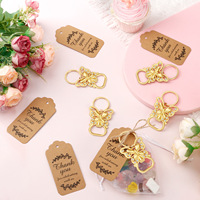 Décapsuleur personnalisé en alliage doré vintage avec cristaux et motif papillon, porte-clés décapsuleur papillon, cadeau de fête