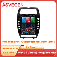 Android 12.0 Écran vertical 12.1 ''Gps Navigation Car Video Player pour Maserati Quattroporte 2008-2012 avec Carplay