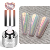 Poudre à ongles holographique Aurora Chrome YOKEFELLOW GleamTap 0,5g-GT311 Poudre à ongles Chrome pour la décoration des ongles