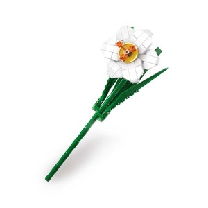 MOULD <span class=keywords><strong>KING</strong></span>-Ensemble de jouets pour filles, briques décoratives de fleurs créatives, <span class=keywords><strong>jouet</strong></span> de jardin, Narcisse, DIY, 24008 - Product Image 1