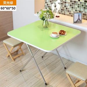 <b>Foldable</b> High Leg Outdoor <b>Table</b> Artificial Board Minimalist Design Small Square Top With Vase Decor - Product Image 2