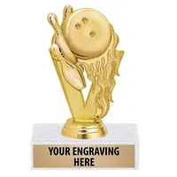 Trophée de Bowling en métal avec Design personnalisé