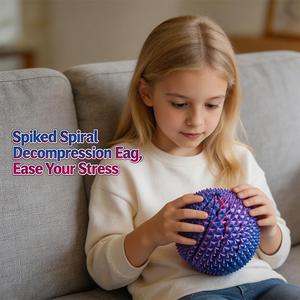 Sphère Fidget Imprimée en 3D, à Picots et Torsadée, pour la Stimulation Sensorielle et le Soulagement de la Douleur, Jouet Fidget Silencieux, Jouet Fidget à Picots, Little Ouchies Pain Fidget - Product Image 4