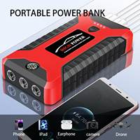 Sharmeal OEM&ODM Démarreur de Batterie au Lithium 12V 5200mAh 600A, Power Bank Portable pour Voiture avec Compresseur d'Air