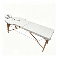Table de massage moderne ultra-stable avec hauteur réglable, lit facial portable pliable en deux, sac de transport offert et appui-tête réglable