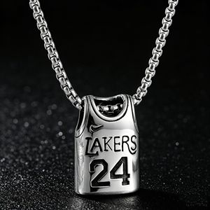 Collier pendentif Yunnique <span class=keywords><strong>Kobe</strong></span> <span class=keywords><strong>Bryant</strong></span> <span class=keywords><strong>Lakers</strong></span> 24 en alliage de zinc, cadeau unisexe, bijoux de mode - Product Image 3