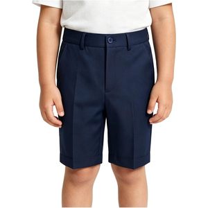 Shorts Bermuda Garçon Taille Moyenne en Coton Élasthanne Extensible, Uniforme Scolaire, Devant Plat avec Poches, Shorts Décontractés d'Été - Product Image 1