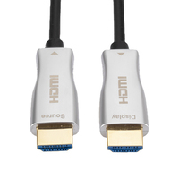 Câble à fibre optique 4K 60Hz 2.0 haute vitesse 18 Gbit/s HDR 3D plaqué or 24 carats, optique active pour PS5, Xbox, ordinateur, HDTV, home cinéma