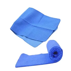 Online Wholesale PVA Cooling Towel China PVA Chilly Towel Supplier Blue Color