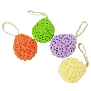 Wholesale direct honeycomb shower balls, soft and foamy, resembling coral pore shower sponge