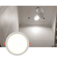 Panneau solaire LED alternatif pour puits de lumière 40W avec capteur radar, éclairage de plafond pour intérieur, maison et bureau, éclairage solaire